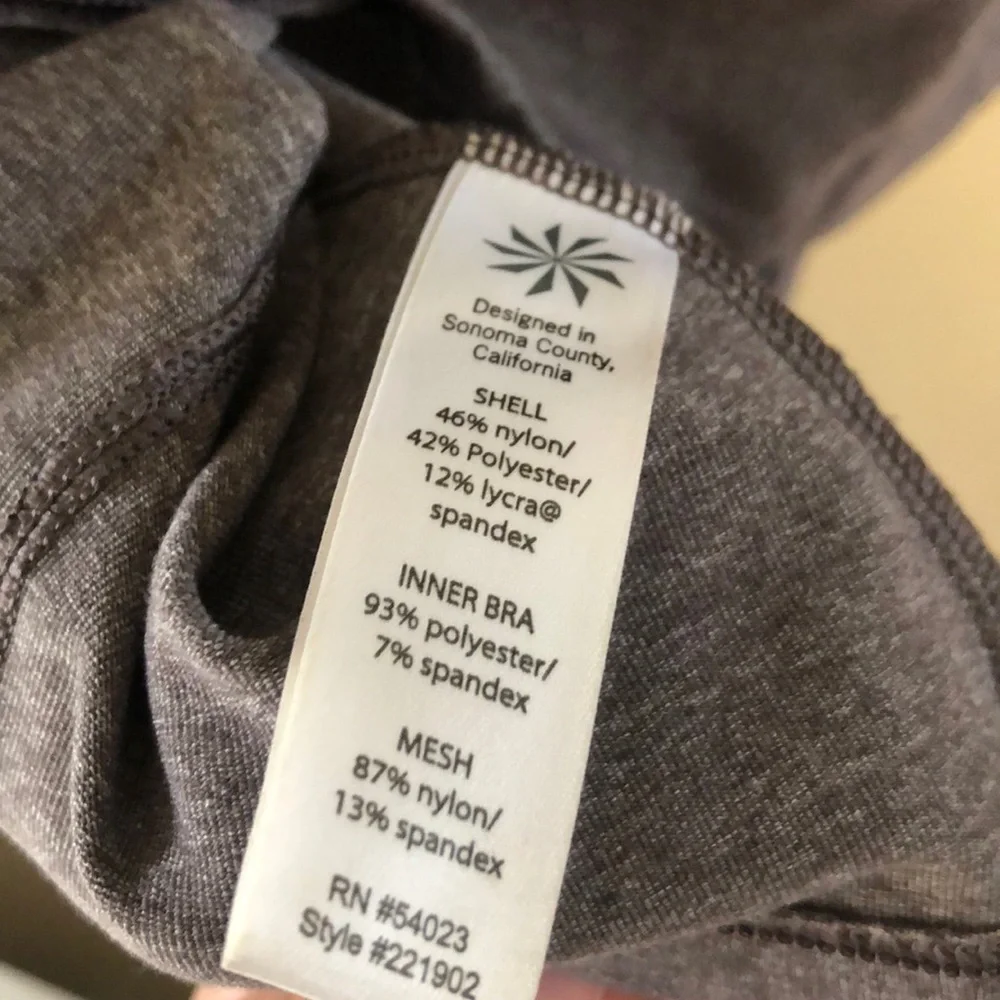 Athleta Zip‎ Line Tank Sz XS